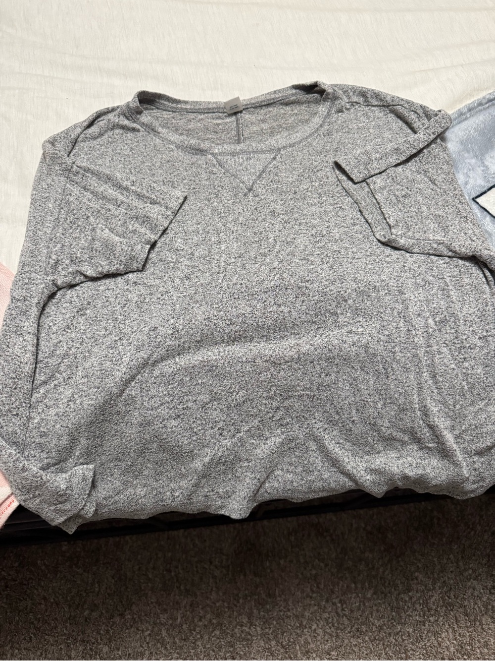 Old Navy Lightweight Heather Gray Long Sleeve Top